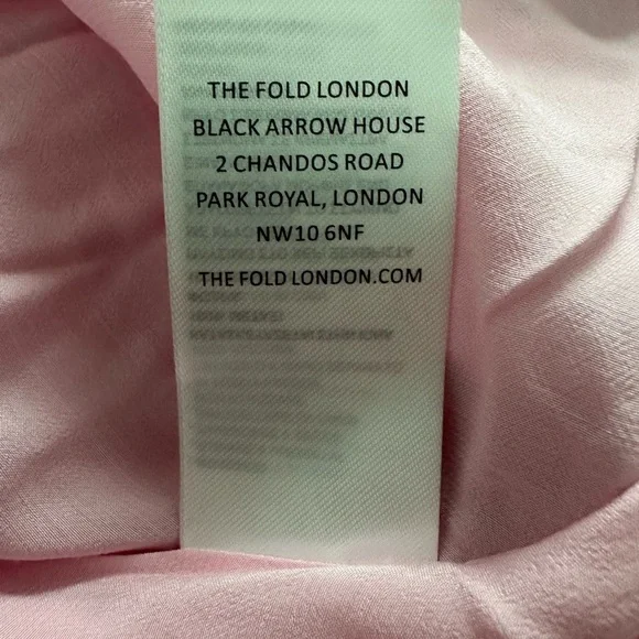 The Fold Lora Dress in Pink NWT 100% Silk - Picture 14 of 14